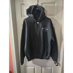 Gildan Heavy Blend Hoodie V Neck Gray Size L Petty AF Theme
